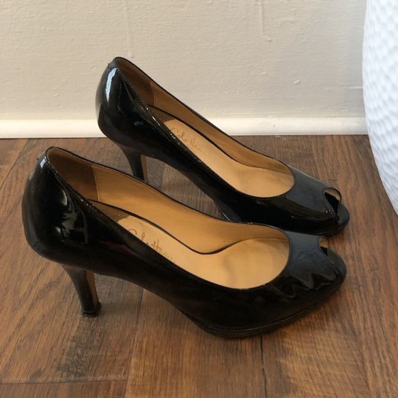 Cole Haan Shoes - Cole Haan Nike Air Patent Carma Open-Toe Pumps